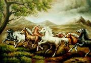 unknow artist Horses 052 oil painting on canvas